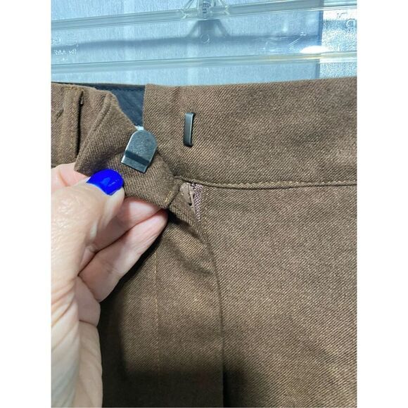 19 Women's wool blend Casual Palazzo Wide Leg Pants High Waisted Button Sol… - Picture 5 of 9